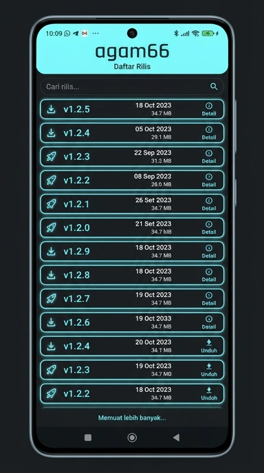 Riwayat Versi Aplikasi agam66 Untuk Android