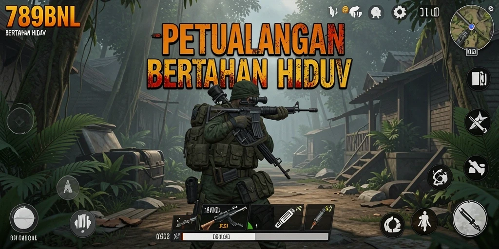 Tampilan antarmuka utama 789BNL dengan elemen bertahan hidup.