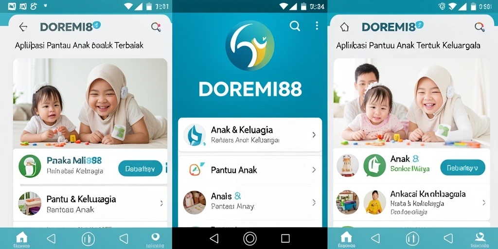 Tampilan antarmuka DOREMI88 untuk memantau anak dengan mudah.