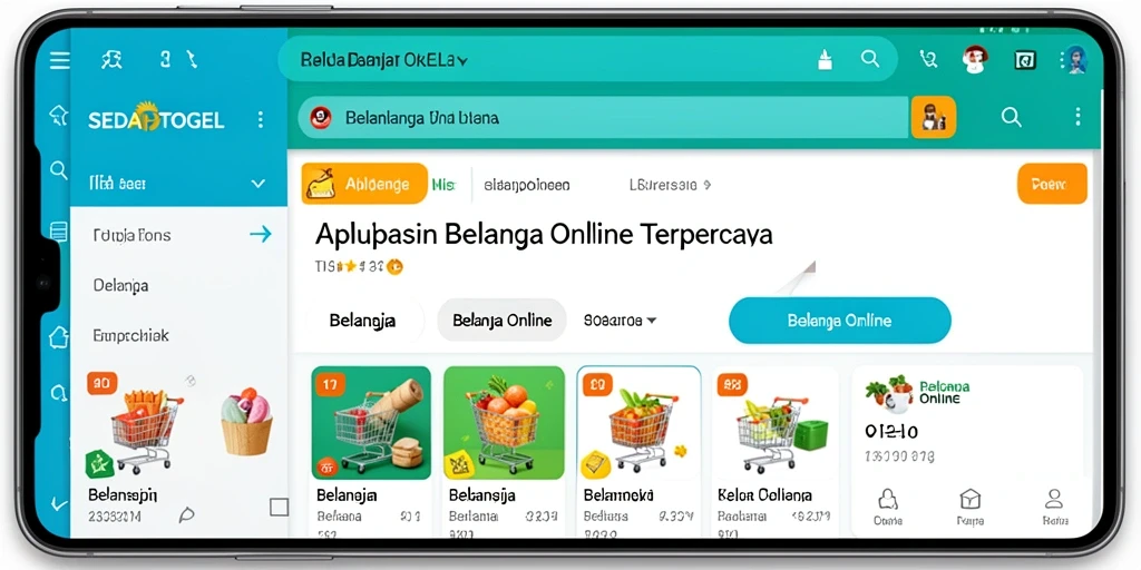 Tampilan antarmuka SEDAPTOGEL untuk belanja online yang mudah digunakan.